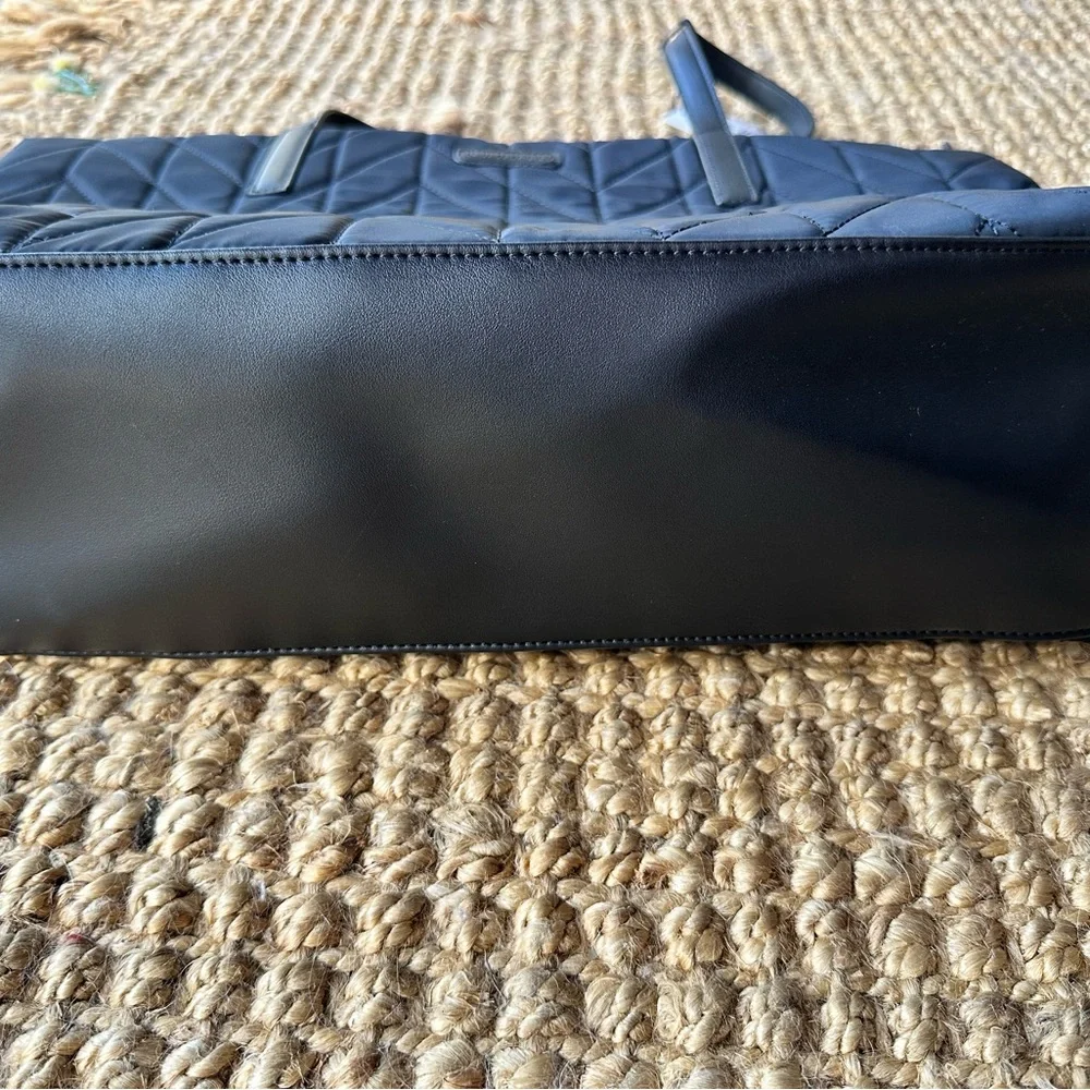 Bugatti Black Chevron Quilted Laptop Bag NWT